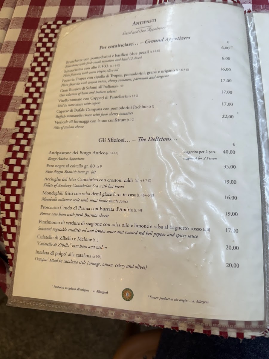 Menu Taverna Del Borgo Antico-7